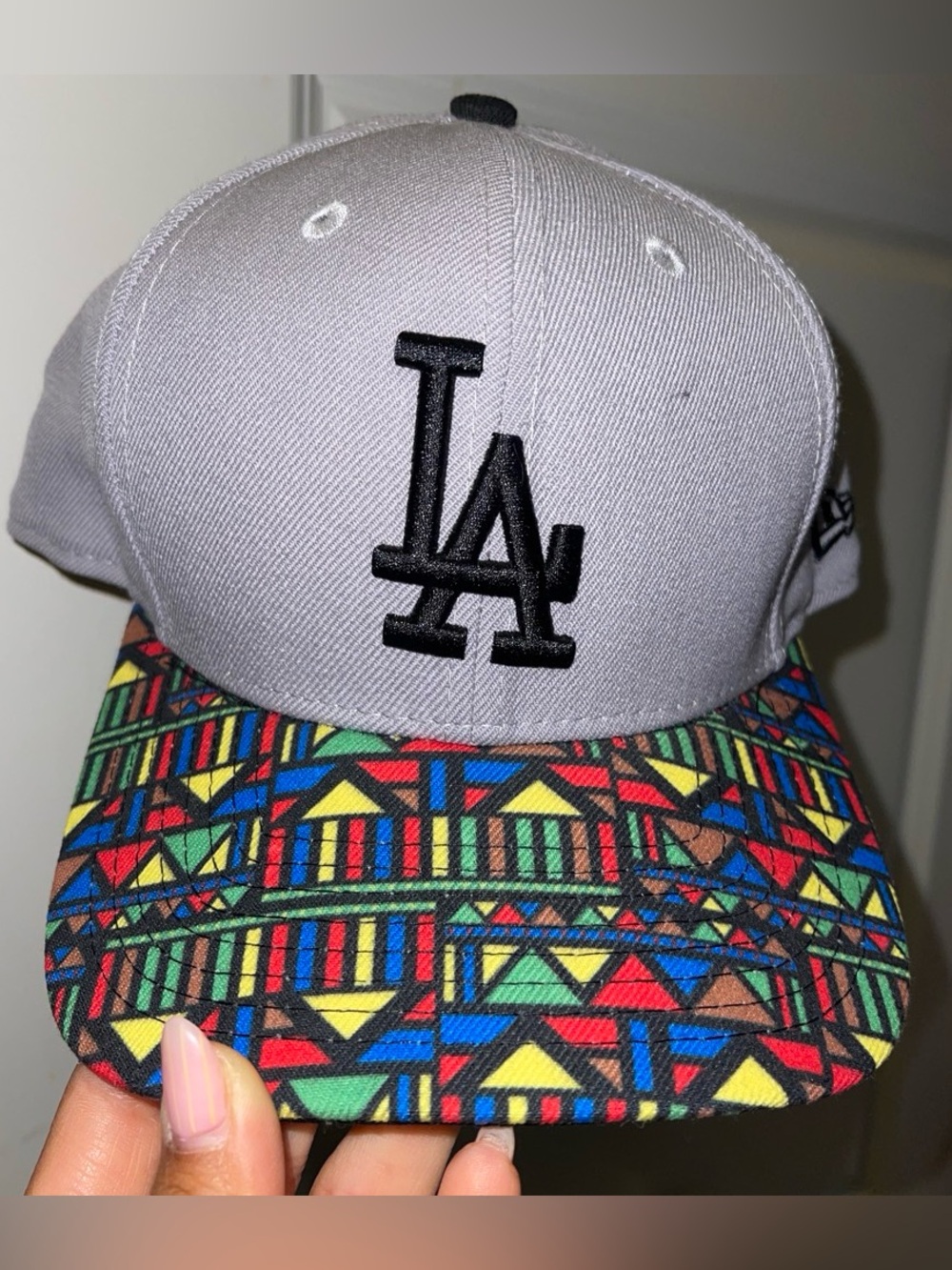 LA DODGERS New Era Grey-Multicolor hat